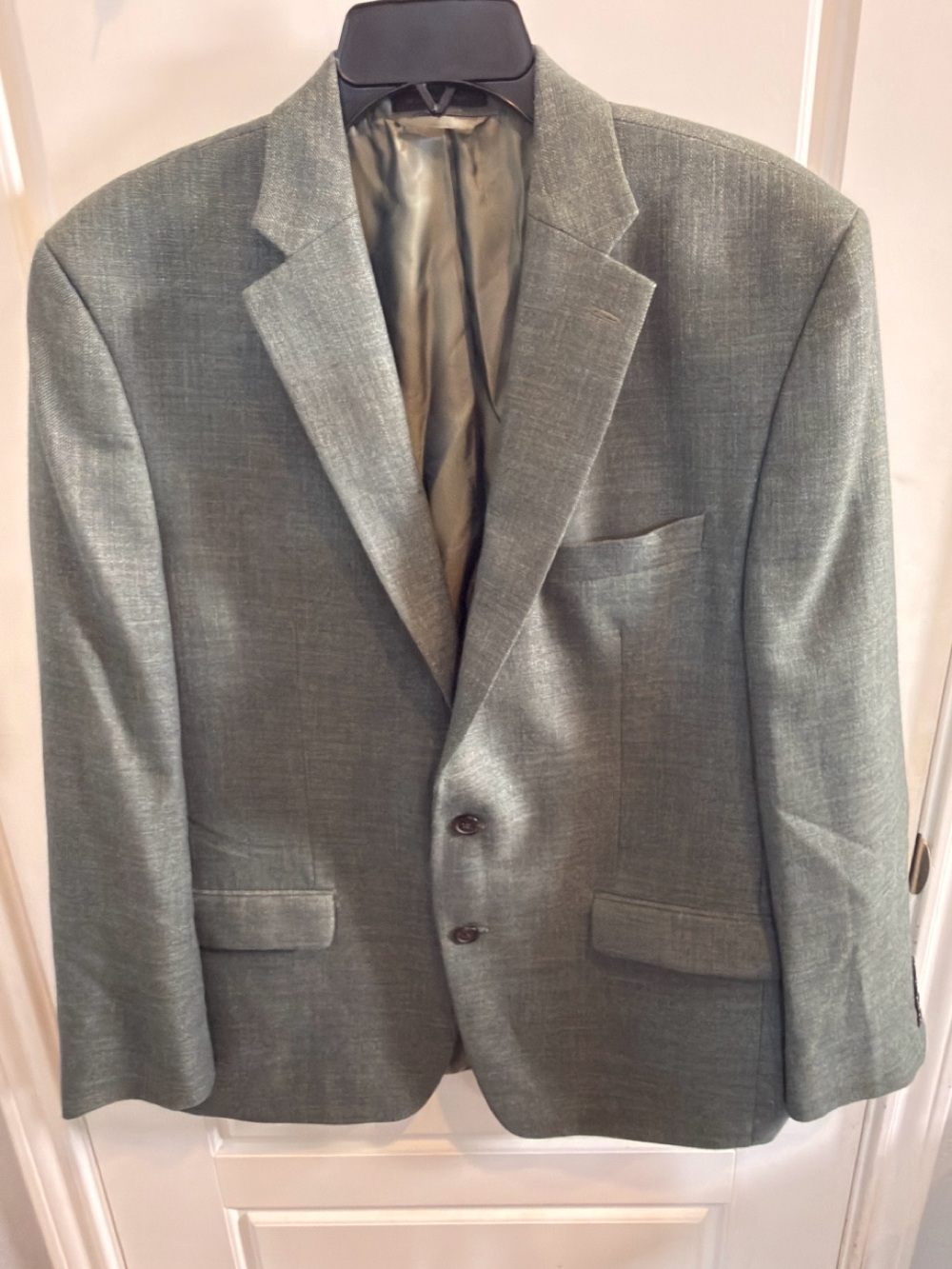 Ralph Lauren Green Linen blend Two-Button Sport Coat